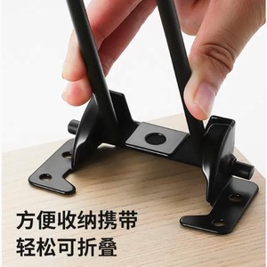 Pieds de table pliants en fer forgé, design minimaliste, installation facile, style patte de chat - Product Image 2