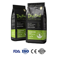 Sachet d'emballage pour aliments pour animaux de compagnie, 18cm+5cm(L)*29cm(L), 125 microns, scellé sur 4 côtés, capacité 1kg, pour nourriture pour chiens et chats, impression personnalisée