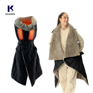 En stock à l'étranger, <span class=keywords><strong>couverture</strong></span> <span class=keywords><strong>chauffante</strong></span> électrique USB à <span class=keywords><strong>batterie</strong></span>, 3 réglages de chaleur, chauffage rapide, imperméable, pour le camping - Product Image 1