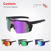 Lunettes de soleil de sport coupe-vent transfrontalières très vendues, lunettes de protection extérieures avec monture PC et protection UV pour hommes
