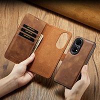 Étui à rabat pour Huawei P50 Pro étui de téléphone portefeuille détachable conception fente pour carte charge sans fil Compatible