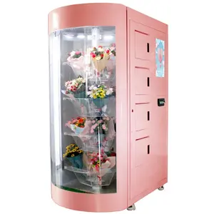 Automated Distributor Fresh Flower Shop Bouquet Vending Machine with Refrigerated System and Humidifier