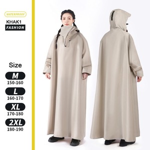 Imperméable long en tissu Oxford tendance <span class=keywords><strong>pour</strong></span> homme et femme, imperméable à capuche <span class=keywords><strong>pour</strong></span> les voyages, la randonnée, la pêche - Product Image 4