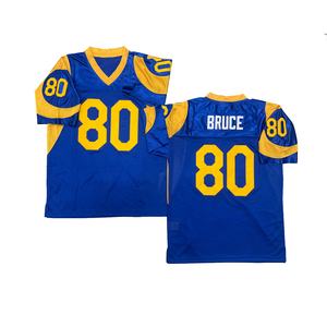Maillot de rugby vintage pour <span class=keywords><strong>homme</strong></span>, style cousu, Jerome Bettis, David <span class=keywords><strong>Jones</strong></span>, Isaac Bruce, <span class=keywords><strong>JACK</strong></span> YOUNGBLOOD, tailles S-3XL, livraison rapide - Product Image 5