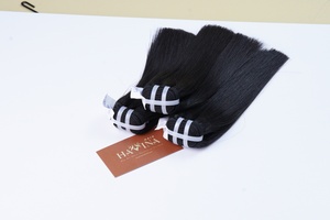 ผมต่อแบบตรงผมมนุษย์สีดำธรรมชาติเกรด12A สำหรับผมต่อ - Product Image 2