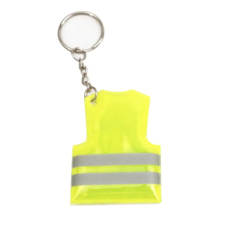 Cheap Custom Promotional Keychain Personalized Safety Vest Keychain Reflective Key Chain