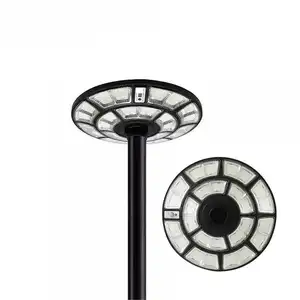 Energía solar 1000W Energy Smart Induction Modern Yard Street Lamp Outdoor Ip65 All In One Integrated UFO Solar Garden Lights