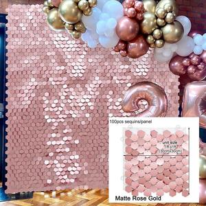30x30cm lắp ráp ánh sáng vàng sáng bóng Sequins tường Backdrop Panels ánh sáng lung linh đạo cụ chụp ảnh cho sinh nhật Wedding party trang trí - Product Image 2