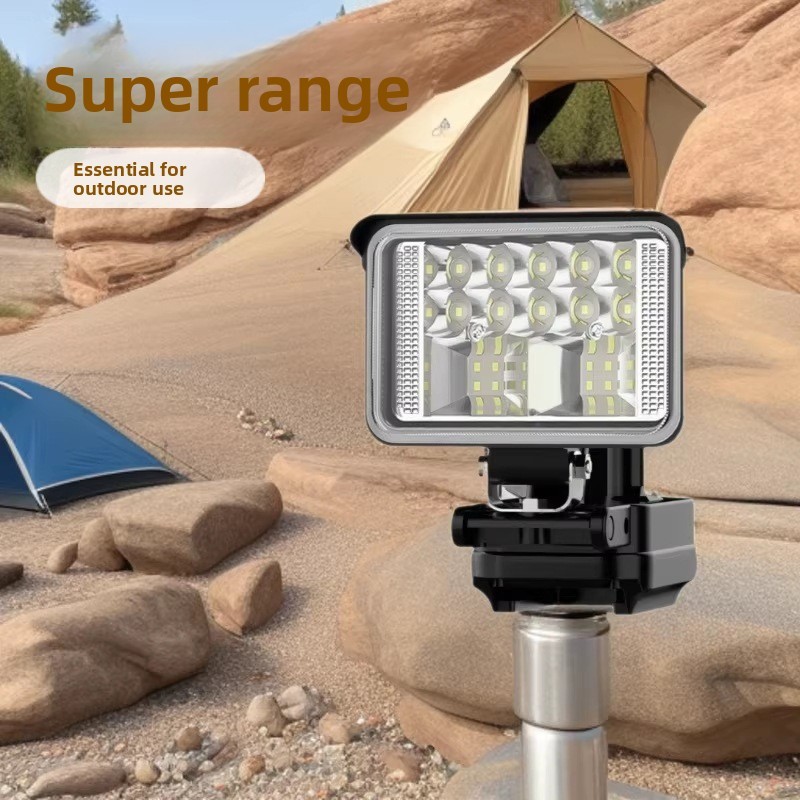Super Bright Portable LED Work Light Cordless Floodlight for Construction Jobsite (Compatible with Makita Battery)
