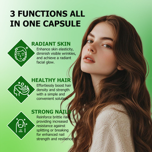 Cápsulas de Complejo de Belleza con Biotina, Colágeno y Queratina Strong Nails, Vitamina A, Multivitamínico, Píldoras de Belleza para el Cabello, la Piel y las Uñas - Product Image 3