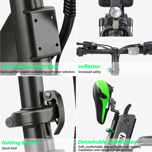 US UK EU Warehouse Hidoes C1 Electric Folding <b>Bike</b> 750W 48v Electric <b>Hybrid</b> <b>Bike</b> - Product Image 4