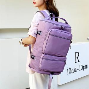 Borsa <span class=keywords><strong>da</strong></span> Palestra per <span class=keywords><strong>Donna</strong></span> di Grande Capacità, Viola, con Scomparto per Scarpe, Logo Personalizzato, <span class=keywords><strong>Zaino</strong></span> <span class=keywords><strong>da</strong></span> <span class=keywords><strong>Viaggio</strong></span> Impermeabile - Product Image 2