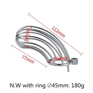 Самые продаваемые секс-игрушки, Бандажное снаряжение, 3 размера, кольцо для пениса, клетка для пениса из нержавеющей стали, мужское устройство верности, клетка - Product Image 6