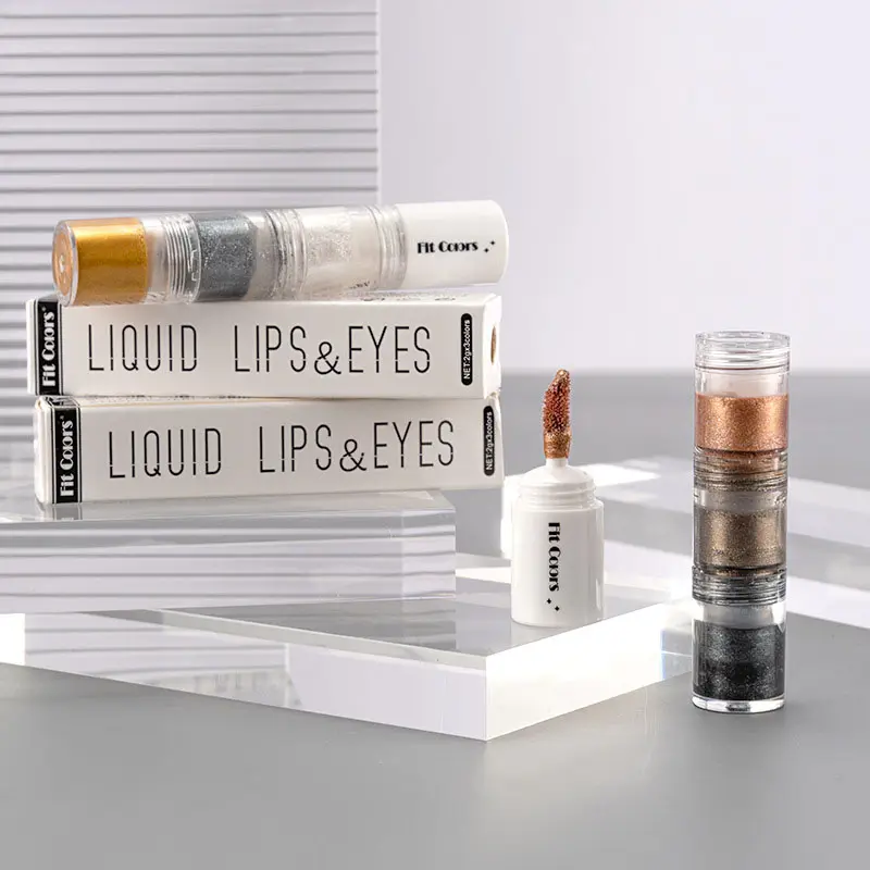 Beauty Powder Liquid Lips & Eye Glitter Colorful Eyeshadow Lip Gloss Waterproof Long Lasting Lip & Eye Cosmetics