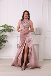 Abiti <span class=keywords><strong>da</strong></span> <span class=keywords><strong>sera</strong></span> lunghi eleganti di alta qualità <span class=keywords><strong>con</strong></span> <span class=keywords><strong>spacco</strong></span> e cavezza senza schienale abiti <span class=keywords><strong>da</strong></span> <span class=keywords><strong>sera</strong></span> Sexy - Product Image 5