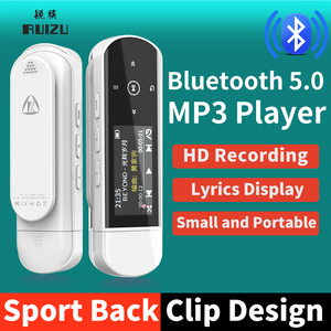 Sinh Viên Phong Cách Ruizu 2025 New x69 Bluetooth MP3 Máy nghe nhạc USB mini xách tay clip thể thao Walkman Hỗ trợ FM ghi đồng hồ Pedometer - Product Image 3