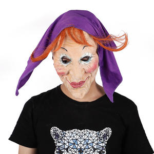 Masque de tête, gants en latex pour Halloween, figurine d'action Avengers, super-héros, cosplay, masque de clown, masque de sorcière, drôle, effrayant - Product Image 1