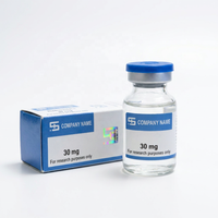 Étiquettes de flacons de peptides imperméables 10 ml, autocollant holographique personnalisé avec logo pour flacons en verre pharmaceutiques