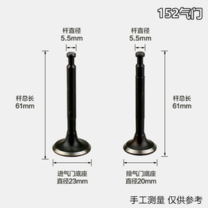 Válvulas 168F170, Conjunto de Válvulas de Admisión y Escape para Motor de Gasolina 152/173/188, Piezas de Alternador para Autos - Product Image 3