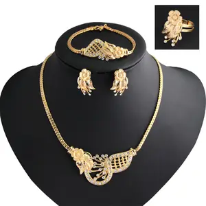 Авг ювелирные изделия набор из 4 предметов ожерелье и серьги винтажное ожерелье до ключиц свадебный набор ювелирных изделий