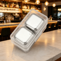 Coffret Cadeau Pierres à Whisky en Acier Inoxydable – Glaçons Réutilisables pour Refroidissement Intense – Pierres Métalliques Réfrigérantes