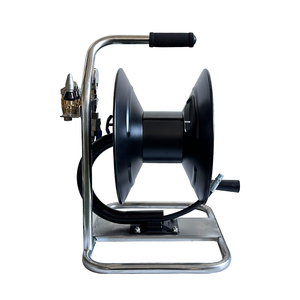 100FT Heavy Duty Industrial Hose Reel 30m <b>Car</b> Wash Manual Pivoting Hose Reel With Sewer Nozzle - Product Image 4