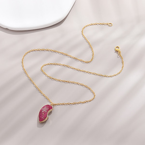 Nuevo Collar Magnético con Letras <span class=keywords><strong>para</strong></span> Mejores Amigas, Collar con Colgante en Forma de Corazón Rosa, Accesorios de Joyería <span class=keywords><strong>para</strong></span> Mujer - Product Image 5