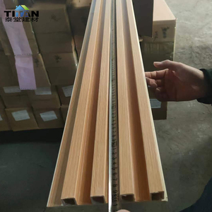 <span class=keywords><strong>Plaque</strong></span> <span class=keywords><strong>murale</strong></span> en <span class=keywords><strong>PVC</strong></span> Lambrin pour intérieur et extérieur, panneau mural en <span class=keywords><strong>PVC</strong></span>, revêtement WPC pour décoration extérieure - Product Image 6