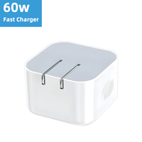 Charger USB C GaN 65W, Adaptor Pengisian Cepat untuk Perjalanan, PD 3.0, Kabel C-type Magnetik yang Dapat Ditarik, untuk Laptop dan Ponsel OTP