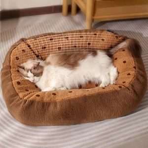 Luxury Winter Fashion Orthopedic Dog <b>Cat</b> Bed Wheat Ear Fluff PP Cotton XL Size Anti-Slip Removable Washable Cover Comfortable - Product Image 2