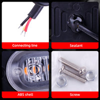 Aksesoris Mobil Aluminium 6smd Lampu LED Strobo Peringatan Truk Lampu Penanda Samping untuk Truk SUV Lampu Truk Pick Up