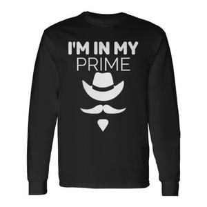 Camiseta de manga larga con bigote de vaquero del oeste de Doc Holliday de I'm In My Prime - Product Image 1