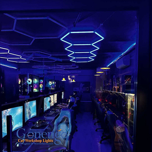 Hình dạng khác nhau điều khiển từ xa màu có thể thay đổi RGB LED lục giác đèn cho phòng tập thể dục - Product Image 4