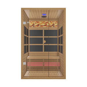 Luxus 2-Personen Indoor-<span class=keywords><strong>Sauna</strong></span>: Traditionelle Trockendampf- und Ferninfrarotsauna mit Elektrischem Ofen - Product Image 5