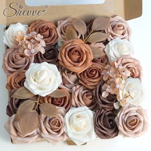 Lusso vero tocco di seta artificiale Bouquet di <span class=keywords><strong>fiori</strong></span> autunno/matrimonio/festa della mamma decorazioni personalizzate <span class=keywords><strong>vaso</strong></span> di san valentino pasqua - Product Image 1