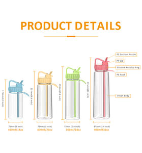 12-40 OZ Muestra gratis Botellas de agua de plástico Tritan Grado alimenticio PP para agua hirviendo Vasos de plástico - Product Image 3