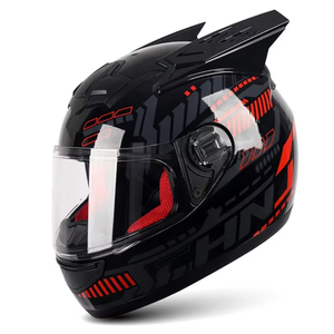 Casque tout-terrain ABS léger et élégant en forme de chat pour homme et femme, certifié DOT, avec haut-parleur intégré - Product Image 3