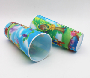 900ML 3D <span class=keywords><strong>Lenticular</strong></span> Eco-Friendly Plastic Cup Straw Reusable Stadium Cup para água potável fria Cartoon Design Custom Logo Print - Product Image 6