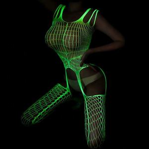Glow-in-the-dark kousen, lingerie, bodystocking, lichtgevende kousen, ondergoed, bodystocking voor vrouwen - Product Image 1