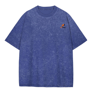 เสื้อยืดคอกลมแขนสั้นทรงโอเวอร์ไซส์สำหรับผู้ชาย ผ้าคอตตอน 100% แบบย้อมสีเอซิด น้ำหนัก 280gsm สั่งตัดได้ตามต้องการ ลดราคาช่วงซัมเมอร์ - Product Image 1