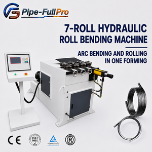 เครื่องรีดท่อไฮดรอลิกแบบเจ็ดลูกกลิ้ง CNC อัตโนมัติ สำหรับเหล็กโครงสร้างโรงเรือน - Product Image 1