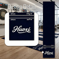 Tapis de fléchettes professionnel Huoxi robuste avec service de découpe en caoutchouc de qualité industrielle de 3 mm d'épaisseur, absorbant les chocs et anti-déformation