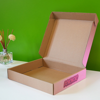 Boîte d'expédition personnalisée, impression personnalisée, boîte d'emballage écologique recyclable avec impression de logo à l'extérieur