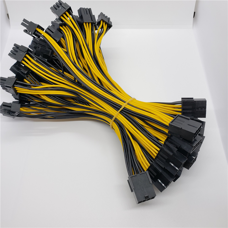 Gfryerty PCI-E 6ピンンデュアルPCIe 8ピン（6+2）PCI 5PCS PCI-E 6-pin to Dual 6+2-pin (6-pin/8-pin) Power