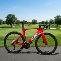 Bicicleta de Carretera 4LEAF 2026 de Fibra de Carbono 700C, 24 Velocidades, Frenos de Disco Hidráulicos, Bicicleta Completa