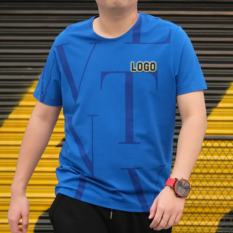 Tengyao GarmentOEMカスタムカラーTシャツカジュアルティシャートメンズOネックプラスサイズの服メンズスタイルOネック
