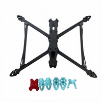 Factory Wholesale 9-inch X-Type 3K Carbon Fiber FPV Frame Bulk Supply Complete Crossing Quadcopter Drone Frame Kit Shock