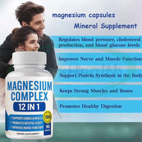 Complément de Magnésium OEM 12-en-1 Complexe 1000 mg – Capsules Végétaliennes de Magnésium avec Glycinate, Bisglycinate, Citrate et Malate Taurate