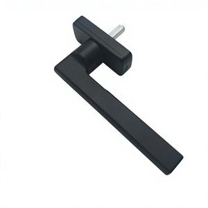 Manija de Cerradura Moderna de Aleación de Aluminio Negra para Ventanas y Puertas, Accesorios de Ferretería, Personalizable para Proyectos, Directo de Fábrica - Product Image 3