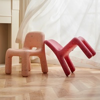 Meubles de salon écologiques nordiques en PE, chaises pour enfants